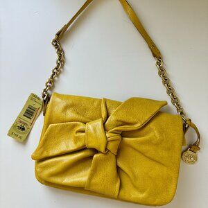 Vintage Brahmin Corrina Gold Sasha Knot/Bow Bag NWT
